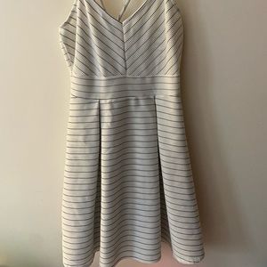 White And Black Striped Charlotte Russe Dress DISCOUNTED SHIPPING